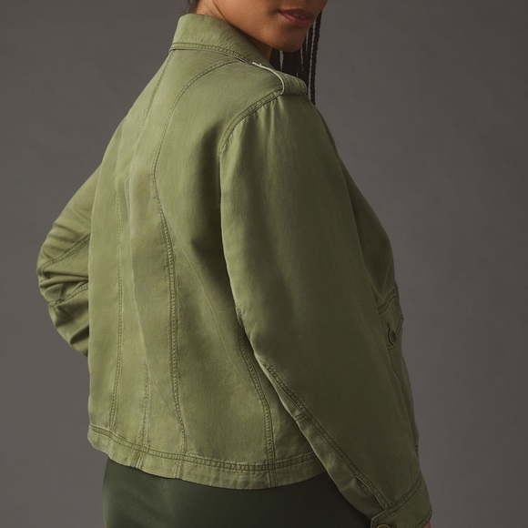 BY ANTHROPOLOGIE CROPPED AVIATOR JACKET - Picture 8 of 9